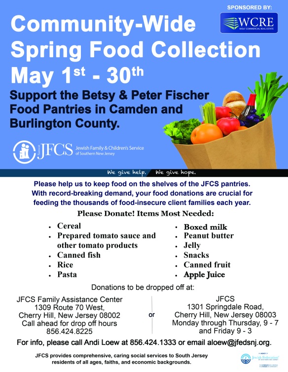 Sping Food Collection Purim flyer_2  4.18.16